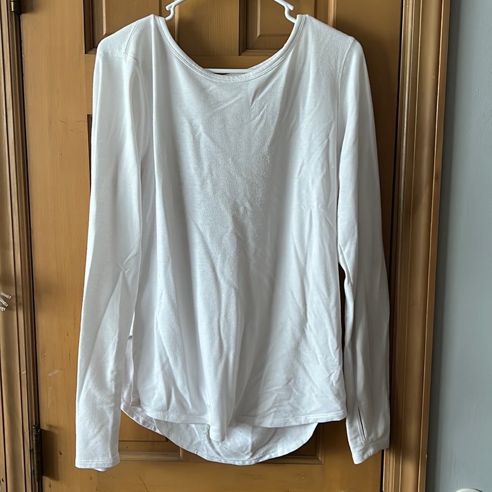 BUNDLE: Old Navy Active White and Pink Open Back Long Sleeve